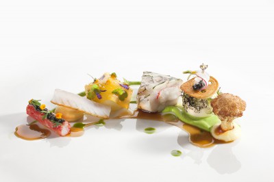 Fish dish from Finnish qualification for Bocuse d'Or 